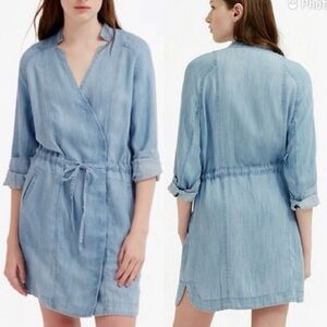 Lou & Grey Chambray Wrap Dress